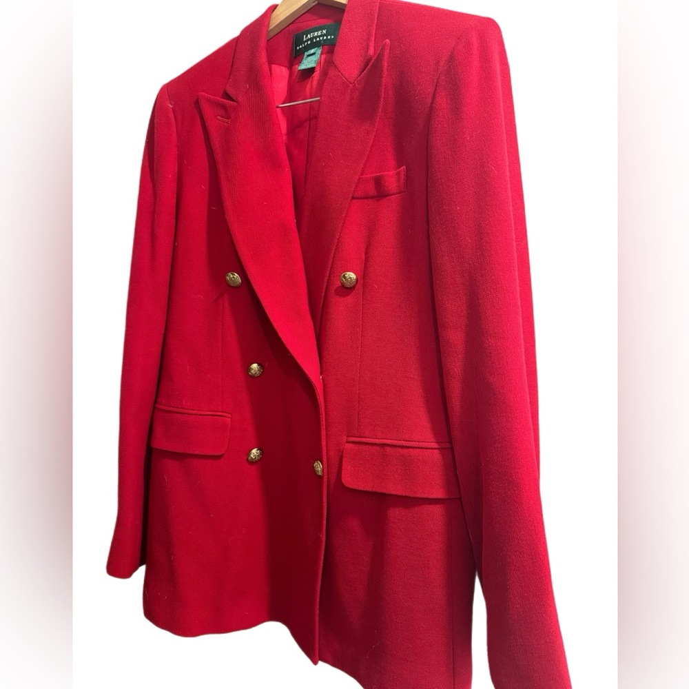 Lauren by Ralph Lauren Red Blazer size 8